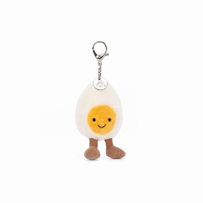 Jellycat Amuseables Happy Boiled Egg Bag Charm Australia | 345206SQW